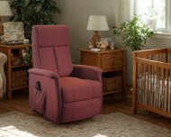 Poltrona relax Margherita 2 motori con ruote - colore rosso