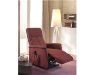 Poltrona relax Margherita 2 motori con ruote - colore rosso