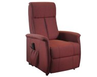 Poltrona relax Margherita 2 motori con ruote - colore rosso