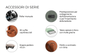 Poltrona Relax Prisca Plus - kit roller e doppia pediera