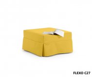 Pouf letto singolo con materasso, rete e trapunta