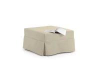 Pouf letto singolo con materasso, rete e trapunta ignifughi