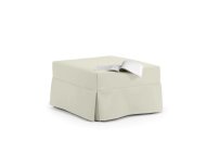 Pouf letto singolo con materasso, rete e trapunta ignifughi