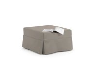 Pouf letto singolo con materasso, rete e trapunta ignifughi