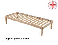 Rete a doghe in legno PIAVE fissa | Struttura in faggio per riposo naturale