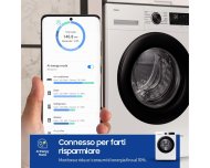 Samsung Lavatrice 8 kg EcoBubble con Wi-Fi, Vapore Igienizzante, 1400 giri/min, Classe A - WW80CGC04DAE