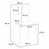 Sedia IBIZA impilabile