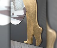 Specchiera Adamo ed Eva in Argento-Oro