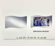 Specchio TV cornice ad onda