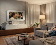 Specchio TV cornice ad onda
