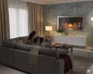 Specchio TV cornice quadrata