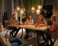 Tavolo fisso Bridge 200 - gamba nera