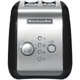 Tostapane, 2 fessure per tostare, 7 livelli di tostatura, Funzione scongelamento, colore NERO - KitchenAid 5KMT221EER