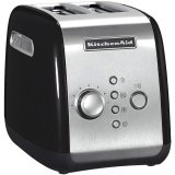 Tostapane, 2 fessure per tostare, 7 livelli di tostatura, Funzione scongelamento, colore NERO - KitchenAid 5KMT221EER
